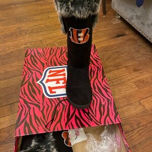 UGG Black and Orange Winter Boots